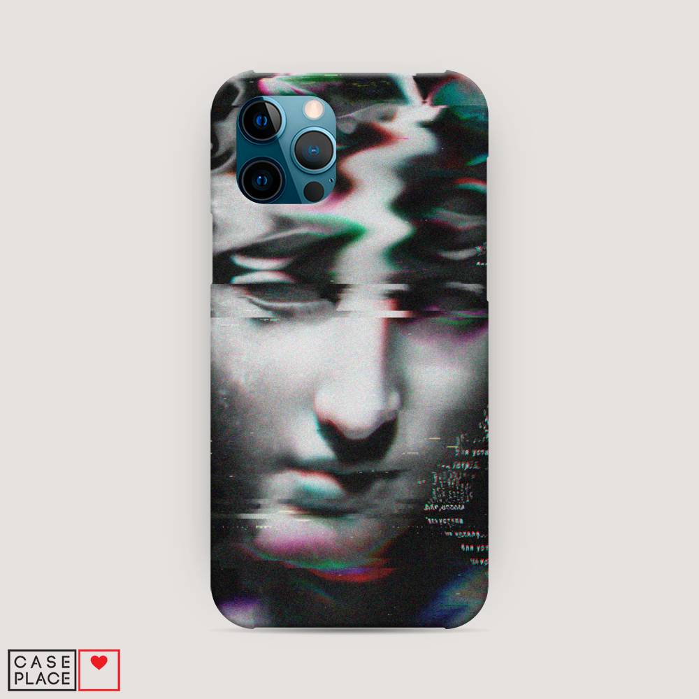 фото Пластиковый чехол "glitch art" на apple iphone 12 pro awog