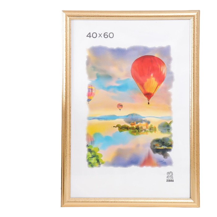 

Фоторамка пластик 40х60 (609) (пластиковый экран), Золотистый