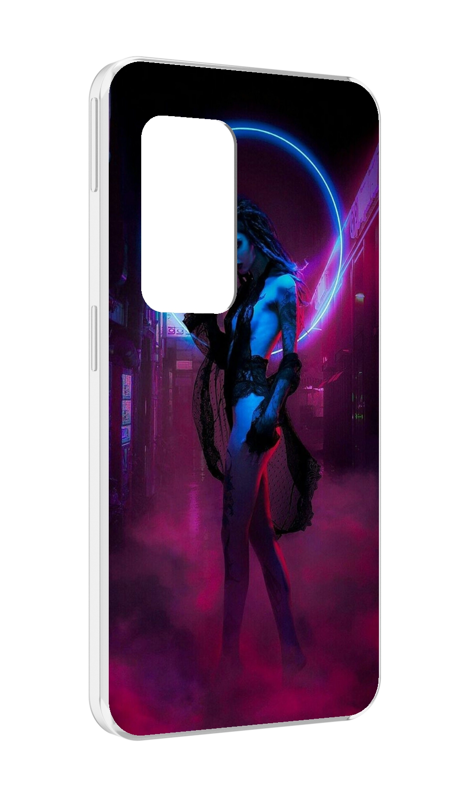 

Чехол MyPads красивая девушка в дыму неон женский для UleFone Power Armor X11 Pro, Прозрачный, Tocco