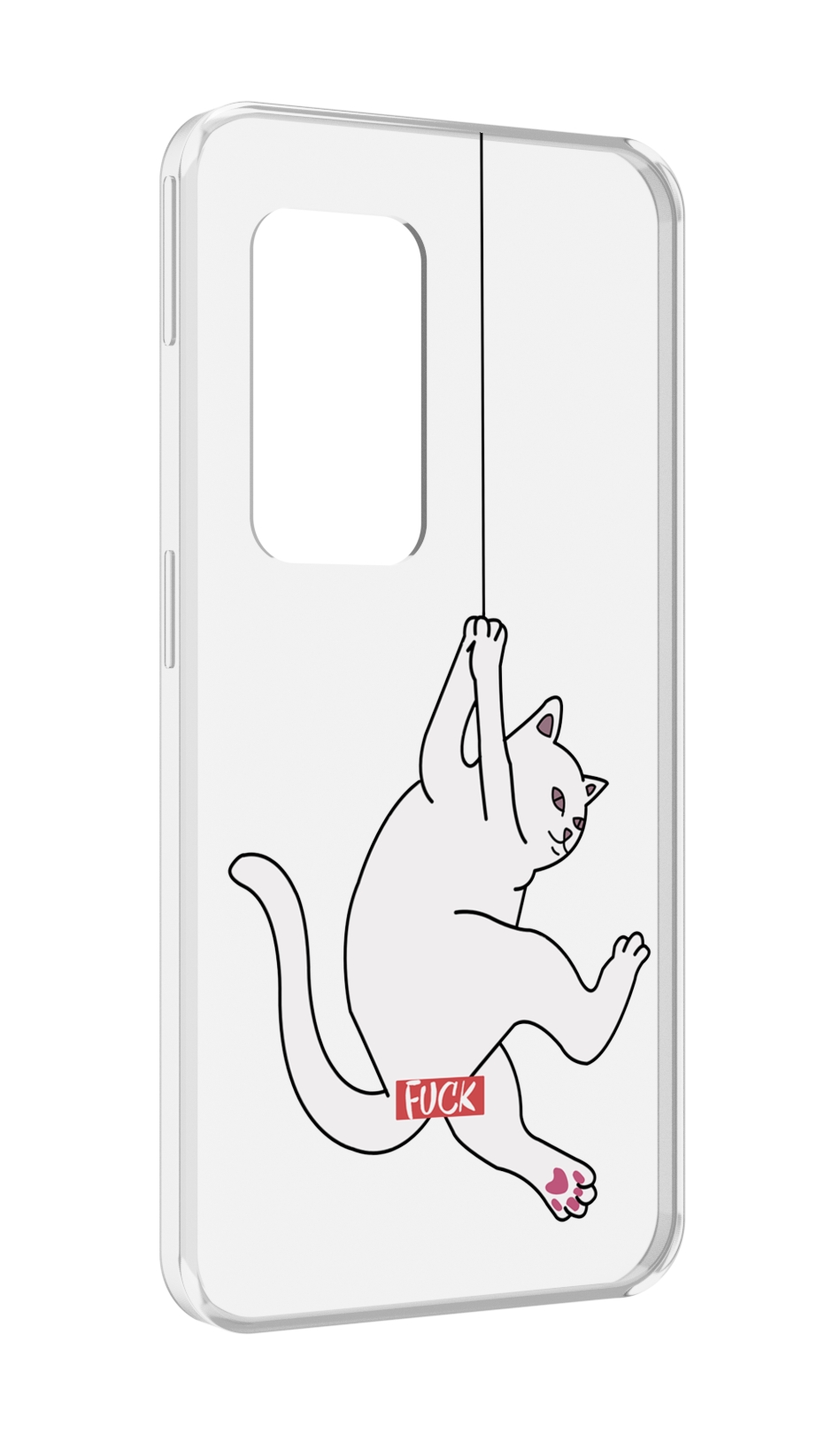 

Чехол MyPads котяра-на-веревке для UleFone Power Armor X11 Pro, Прозрачный, Tocco