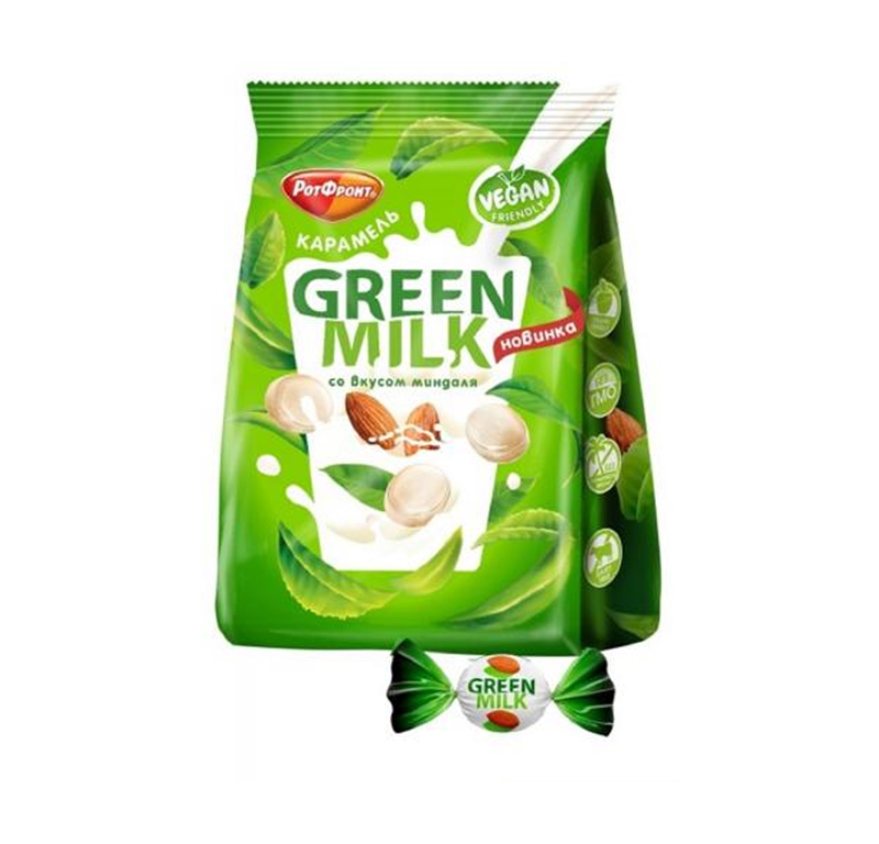 

Карамель Рот Фронт Green Milk с миндалем 150 г