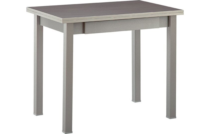 фото Боровичи-мебель стол обеденный раскладной (прямая ножка массив) с ящиком 600х900 мм