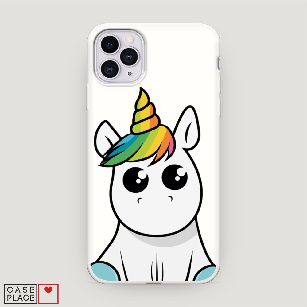 

Матовый силиконовый чехол "Глазастый единорог" на Apple iPhone 11 Pro, Глазастый единорог