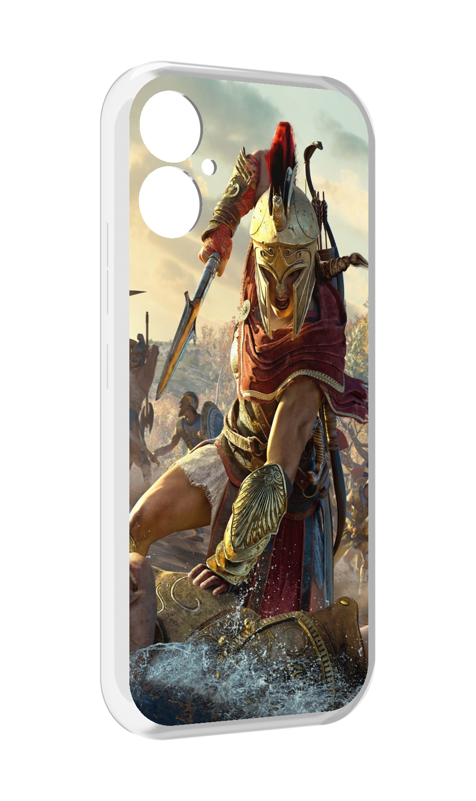 

Чехол MyPads Assassin's Creed Odyssey Kassandra мужской для Tecno Spark 9 Pro \ Spark 9T, Прозрачный, Tocco