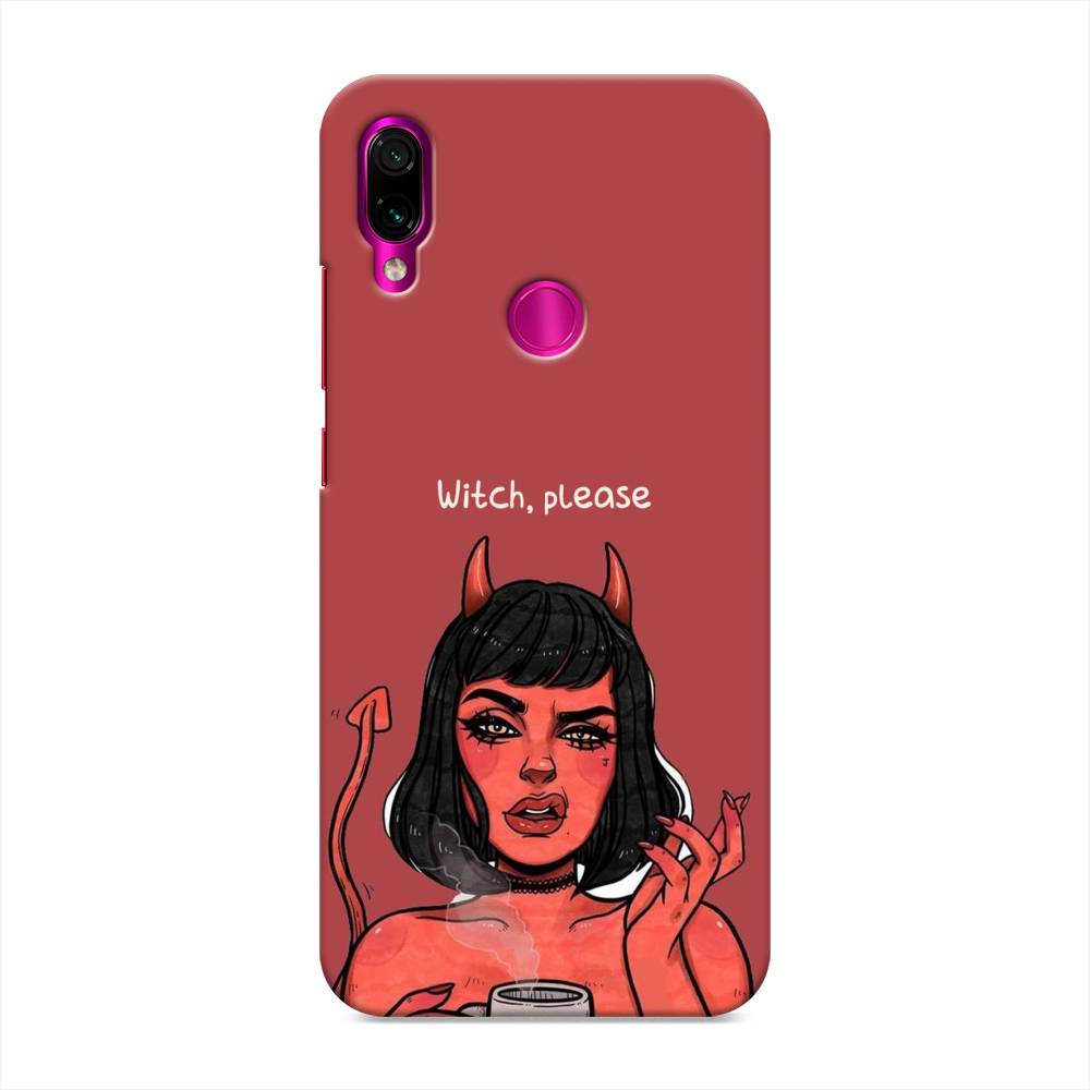 фото Пластиковый чехол "evil girl" на xiaomi redmi note 7 awog