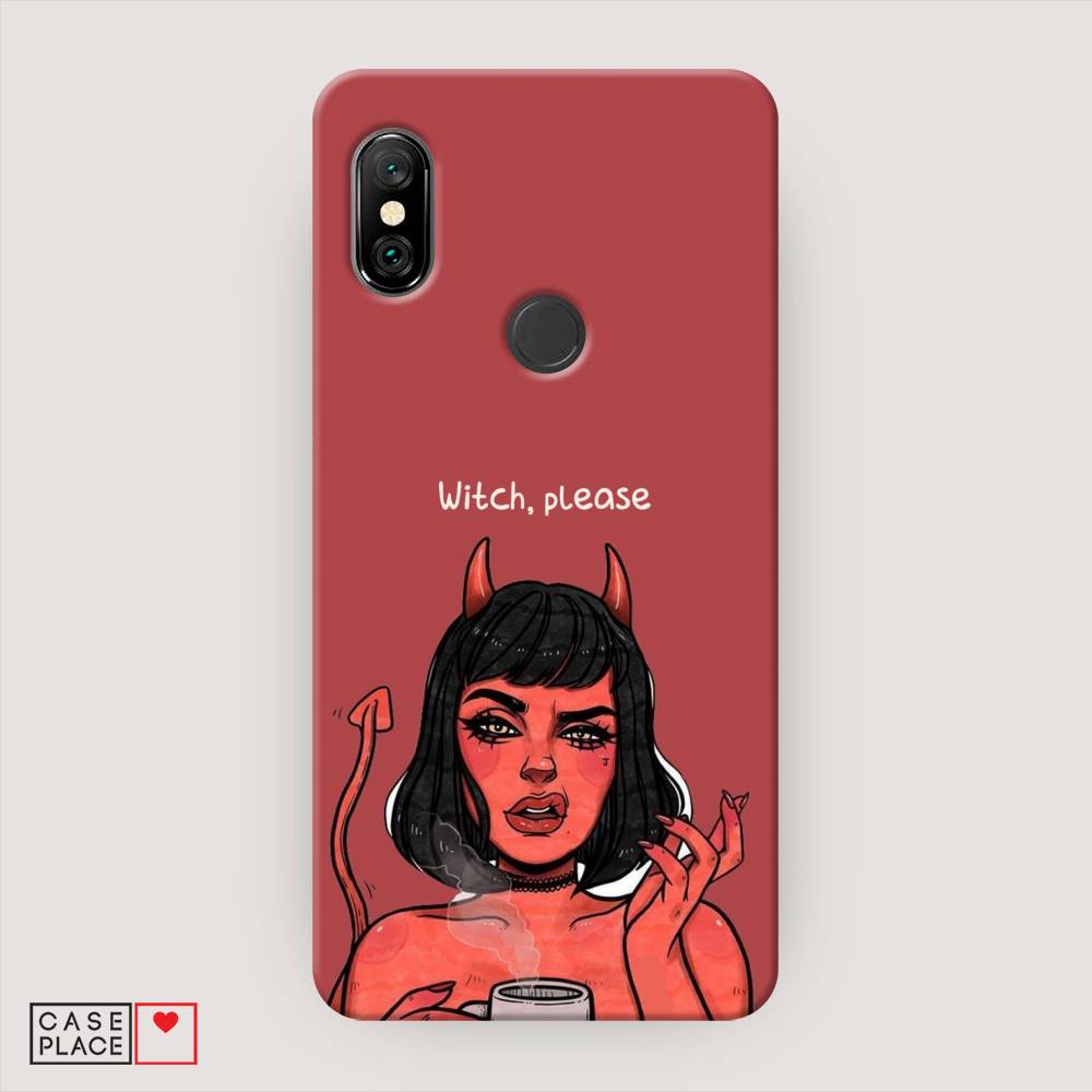 фото Пластиковый чехол "evil girl" на xiaomi redmi note 6 pro awog