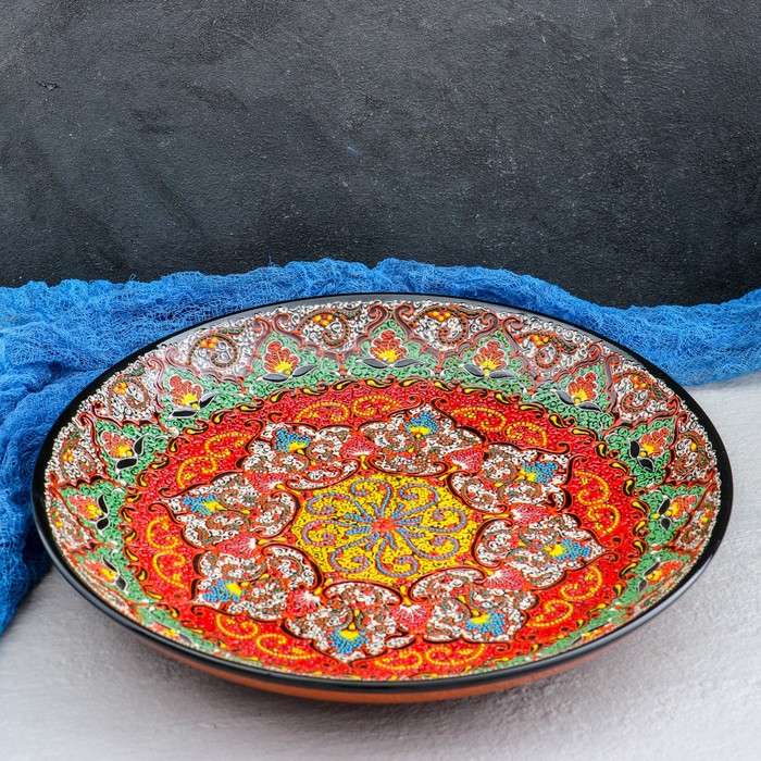 

Ляган Риштанская Керамика "Самарканд", 32 см, микс
