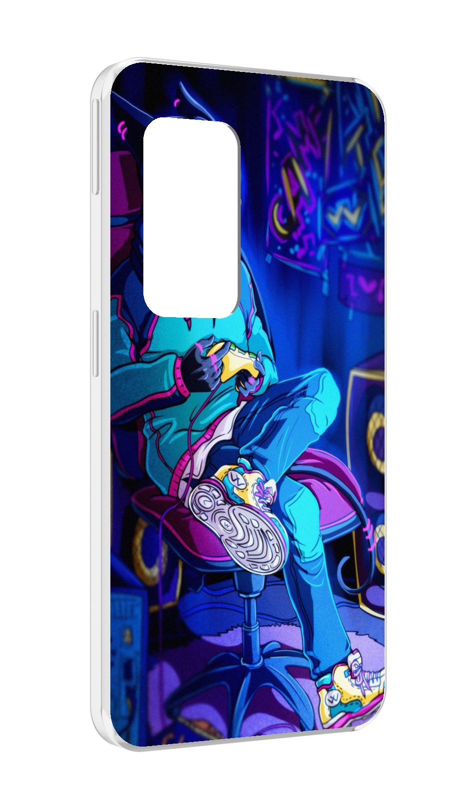 

Чехол MyPads киберпанк игрок для UleFone Power Armor X11 Pro, Прозрачный, Tocco