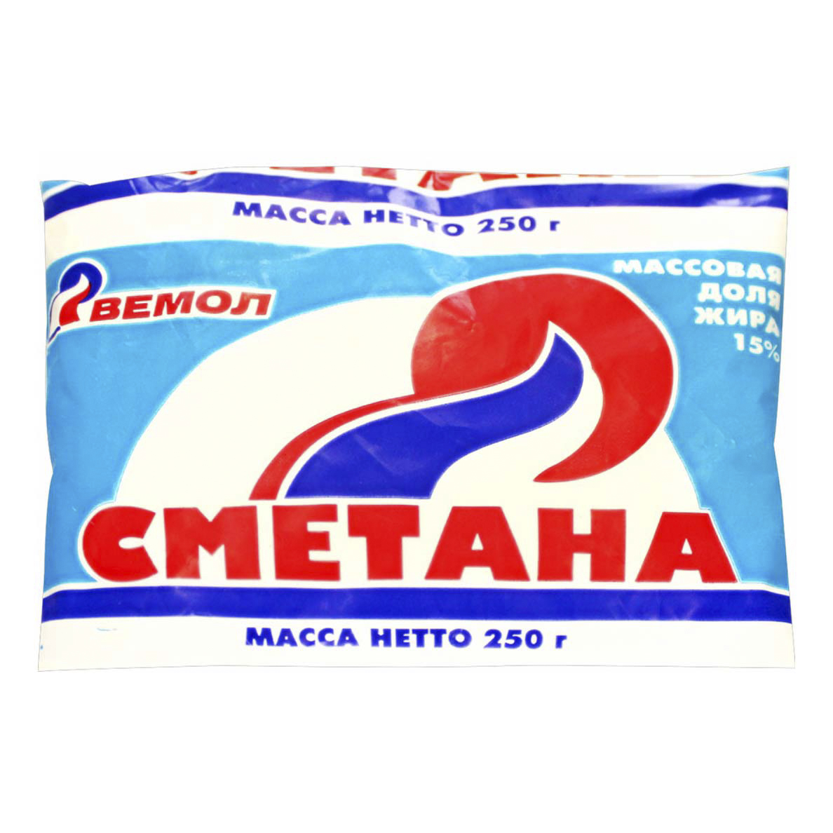 

Сметана Вемол бзмж 15% 250 г