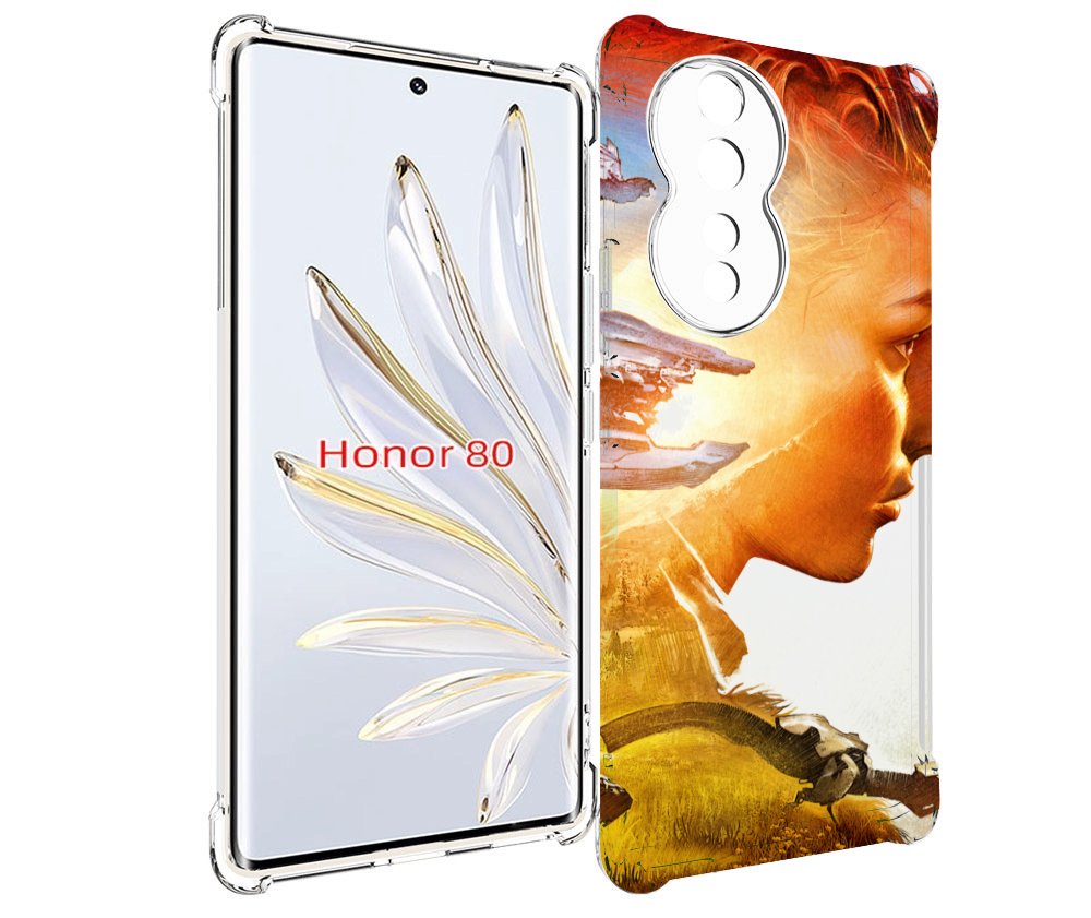 

Чехол MyPads Horizon Zero Dawn art для Honor 80, Прозрачный, Tocco