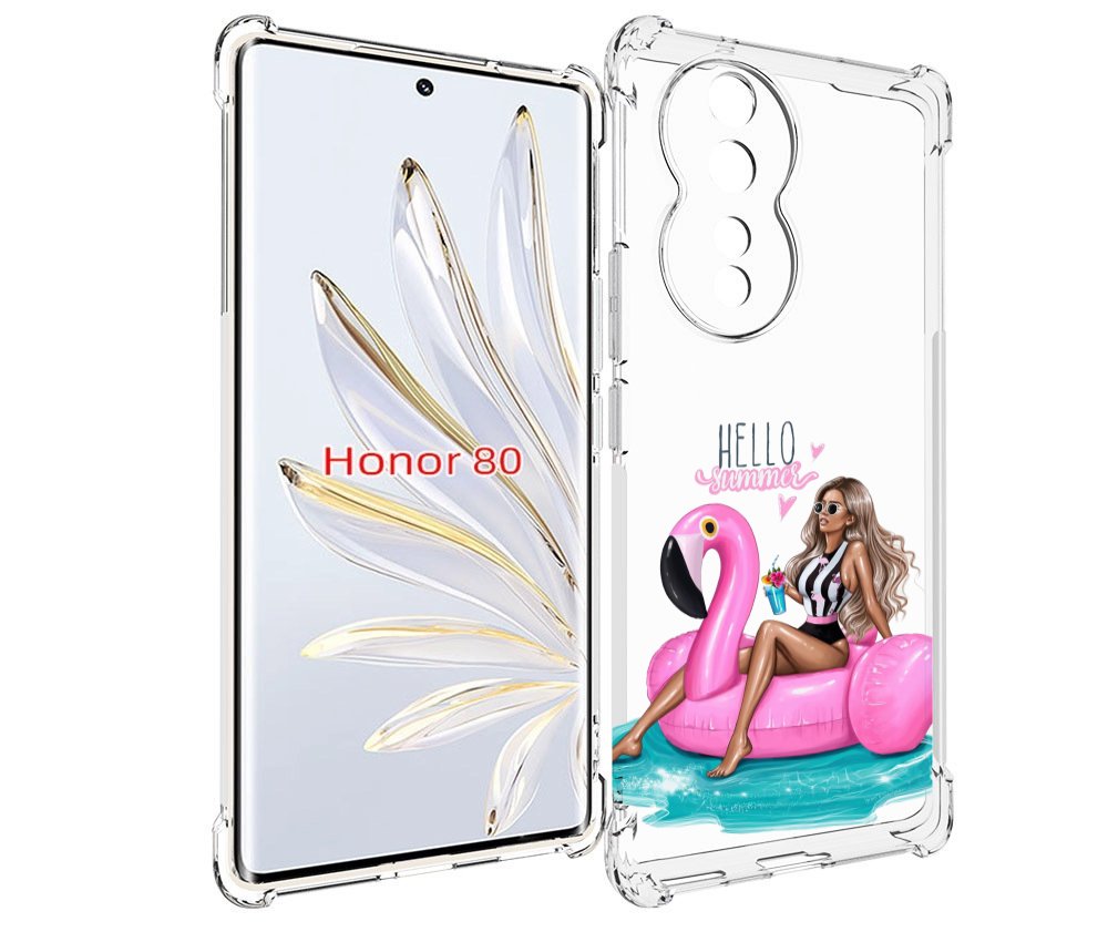 

Чехол MyPads Hello-summer для Honor 80, Прозрачный, Tocco