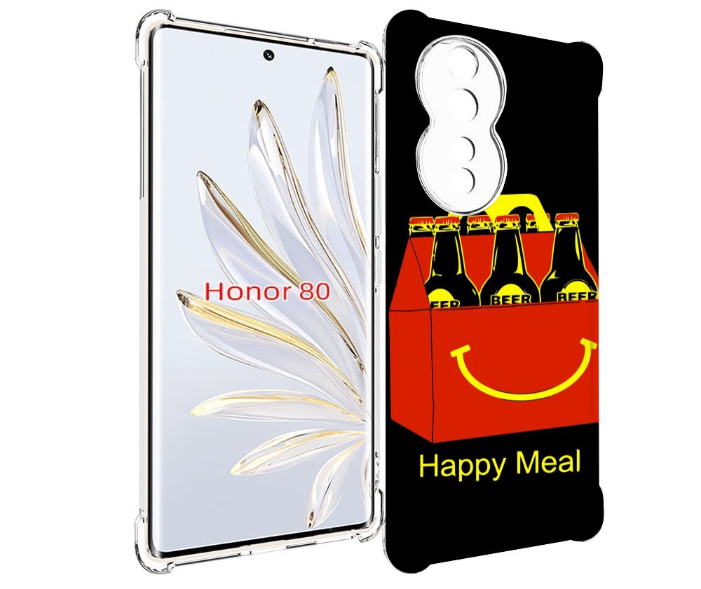 

Чехол MyPads Happy Meal для Honor 80, Прозрачный, Tocco