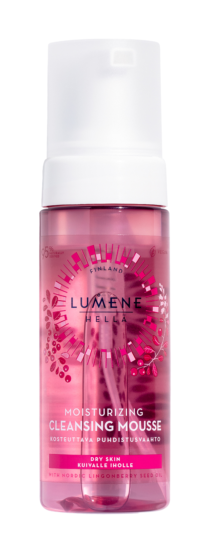 фото Мусс для очищения кожи лица lumene hellä moisturizing cleansing mousse, 150 мл