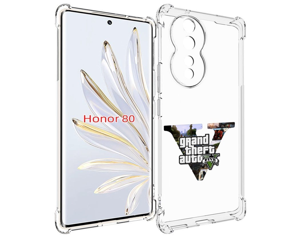 

Чехол MyPads GTA 5 логотип для Honor 80, Прозрачный, Tocco