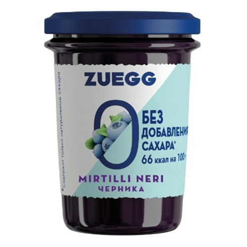 фото Конфитюр zuegg черника без сахара 220 г