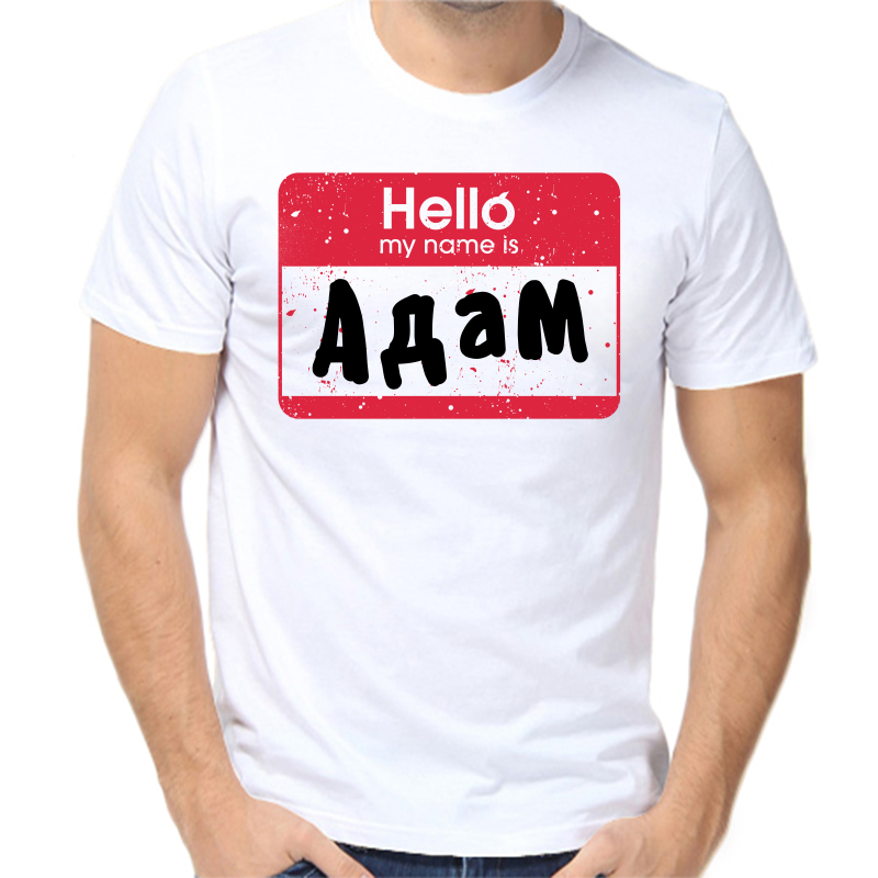 

Футболка мужская белая 56 р-р hello адам, Белый, fm_hello_adam