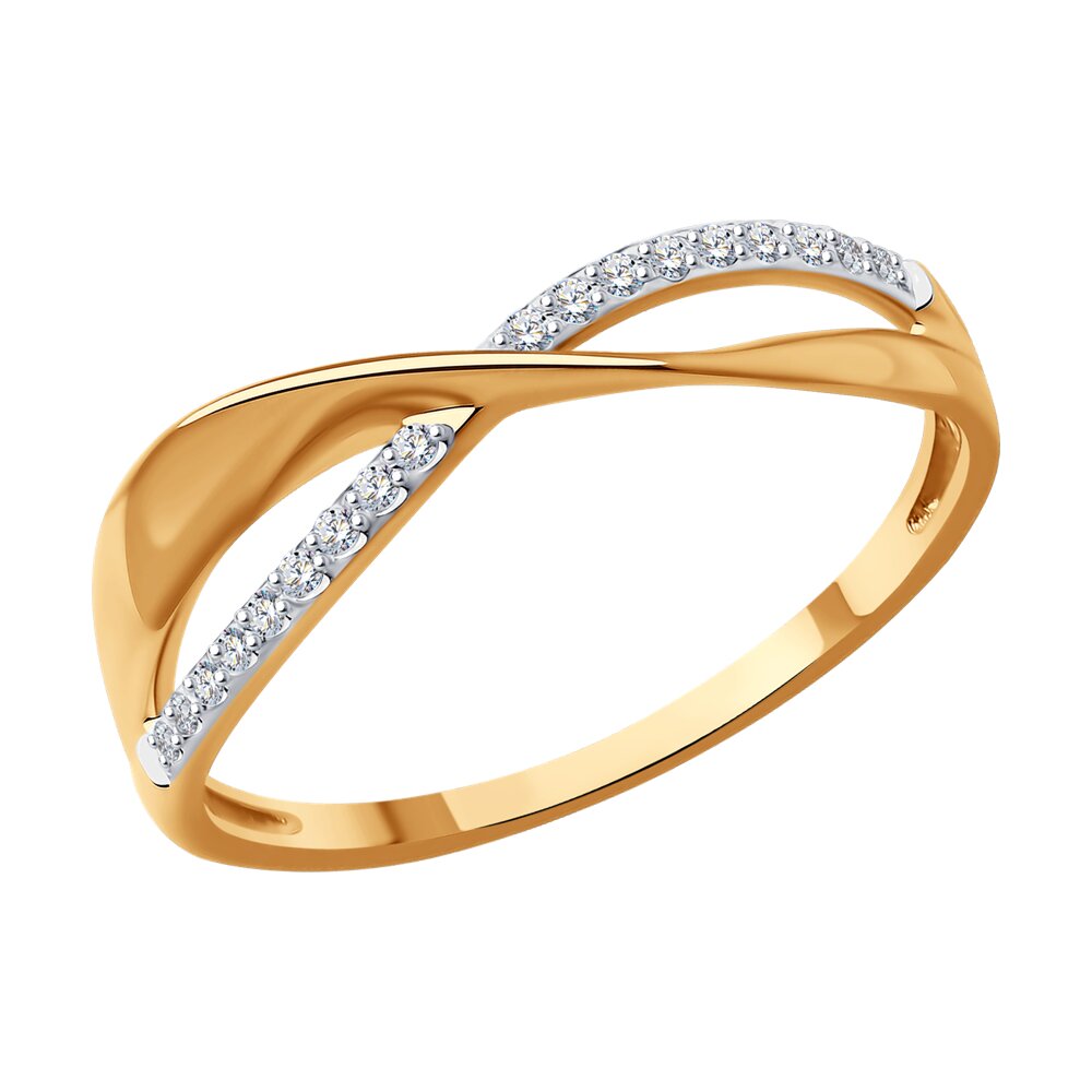 

Кольцо из красного золота р. 17 Diamant 51-210-01936-1, бриллиант, 51-210-01936-1