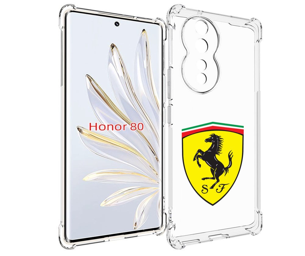 

Чехол MyPads Ferrari-3 мужской для Honor 80, Прозрачный, Tocco