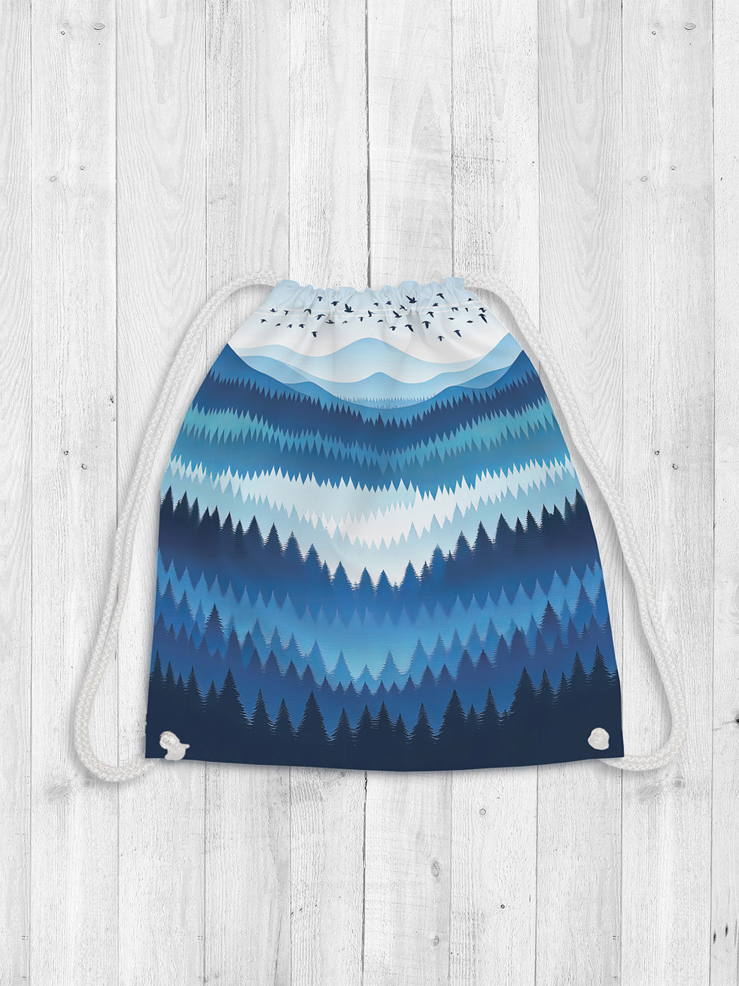 

Сумка мешок для обуви JoyArty Птицы над горами 38x40 bpa sd1638, Серый, Птицы над горами