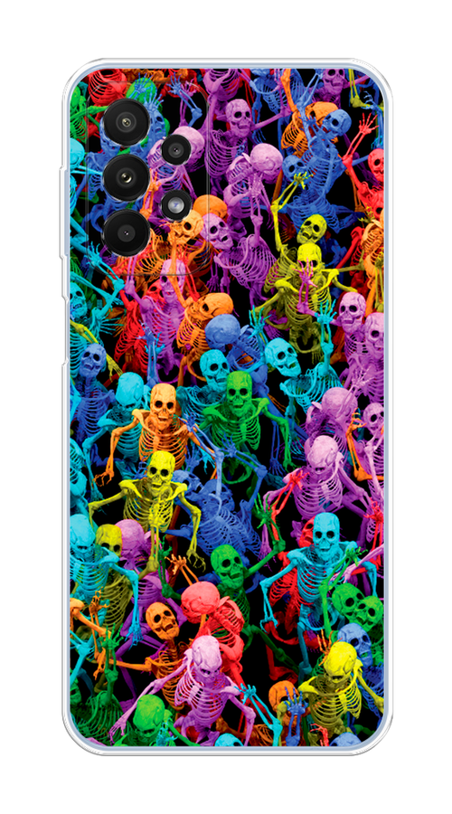 

Чехол на Samsung Galaxy A23 "Вечеринка скелетов", Фиолетовый;желтый;оранжевый, 2105050-6