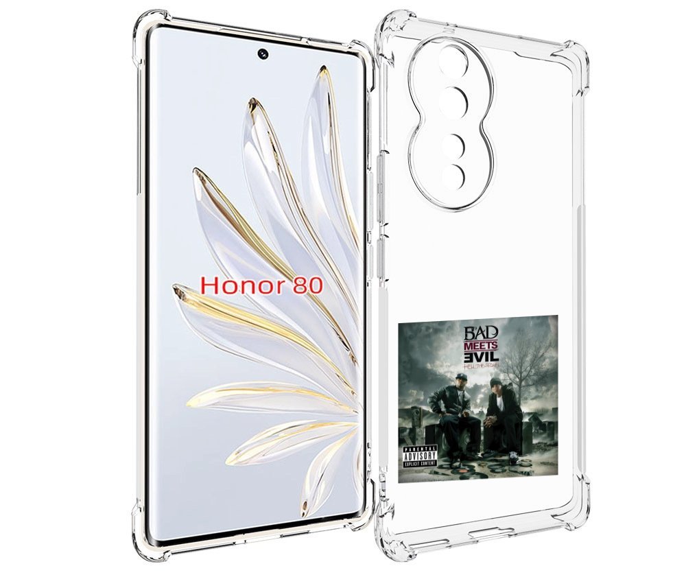 

Чехол MyPads Eminem BAD MEETS EVIL – HELL THE SEQUEL для Honor 80, Прозрачный, Tocco