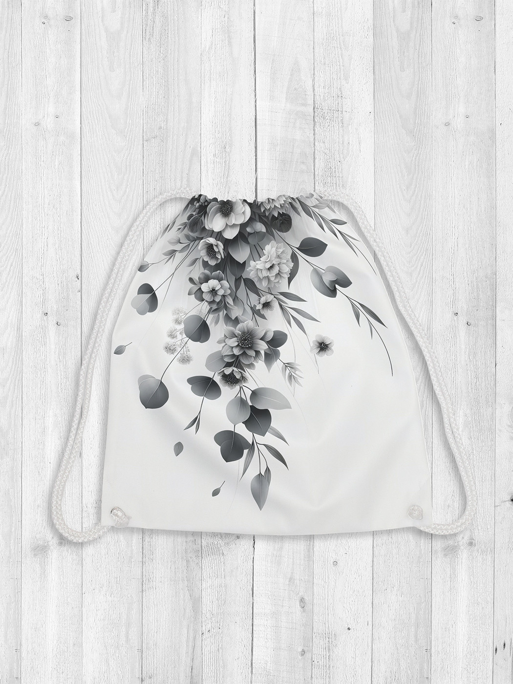 

Сумка мешок для обуви JoyArty Листочки спускаются 38x40 bpa sd1629, Серый, Листочки спускаются