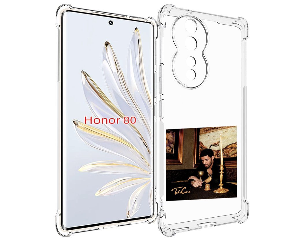 

Чехол MyPads Drake - Take Care для Honor 80, Прозрачный, Tocco