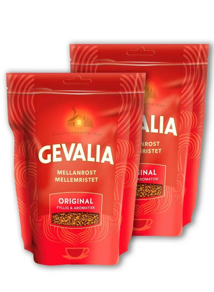 Кофе растворимый Gevalia Original, 2х200г.