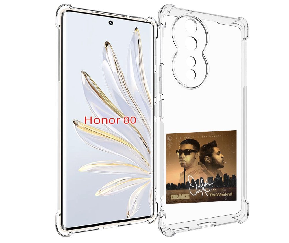 

Чехол MyPads Drake & The Weeknd - OVOXO для Honor 80, Прозрачный, Tocco