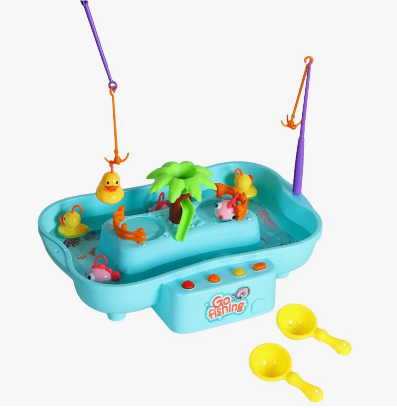 Игровой набор SHARKTOYS Рыбалка, подсветка, 6 музыкальных звуков, голубой, 3540001