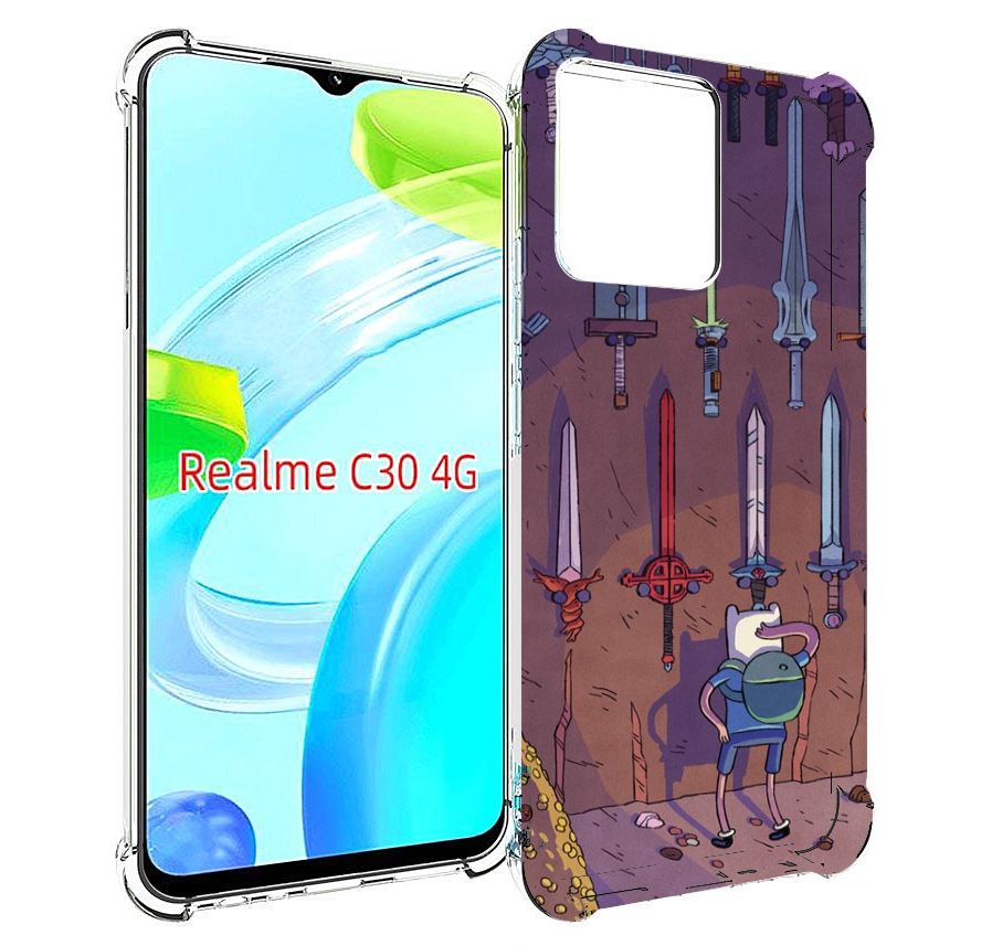 

Чехол MyPads фин ищет меч для Realme C30 4G / Narzo 50i Prime, Прозрачный, Tocco