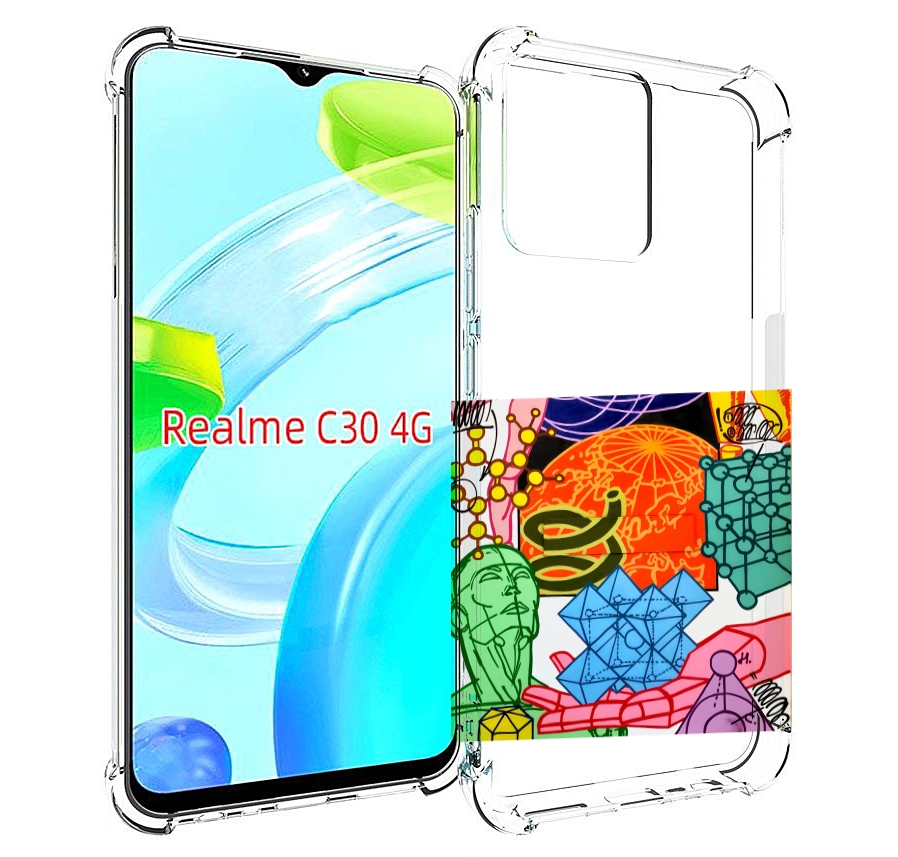 

Чехол MyPads физика-химия для Realme C30 4G / Narzo 50i Prime, Прозрачный, Tocco