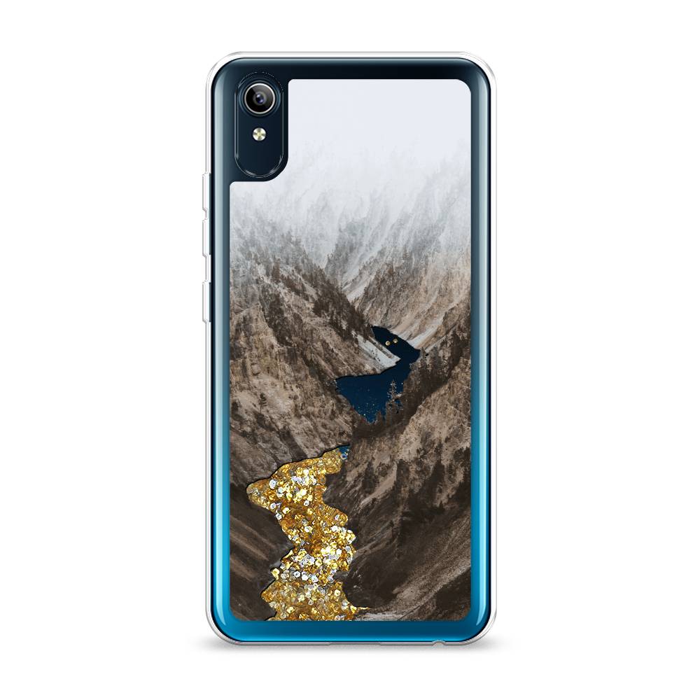 

Жидкий чехол с блестками "Горная река" на Vivo Y91c, 262890-1