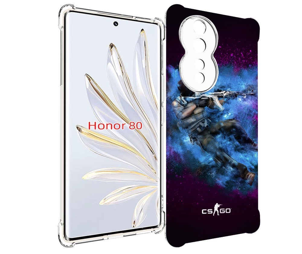 

Чехол MyPads CS-go-террорист для Honor 80, Прозрачный, Tocco