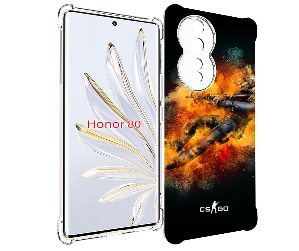 

Чехол MyPads CS-go-Контр-террорист мужской для Honor 80, Прозрачный, Tocco