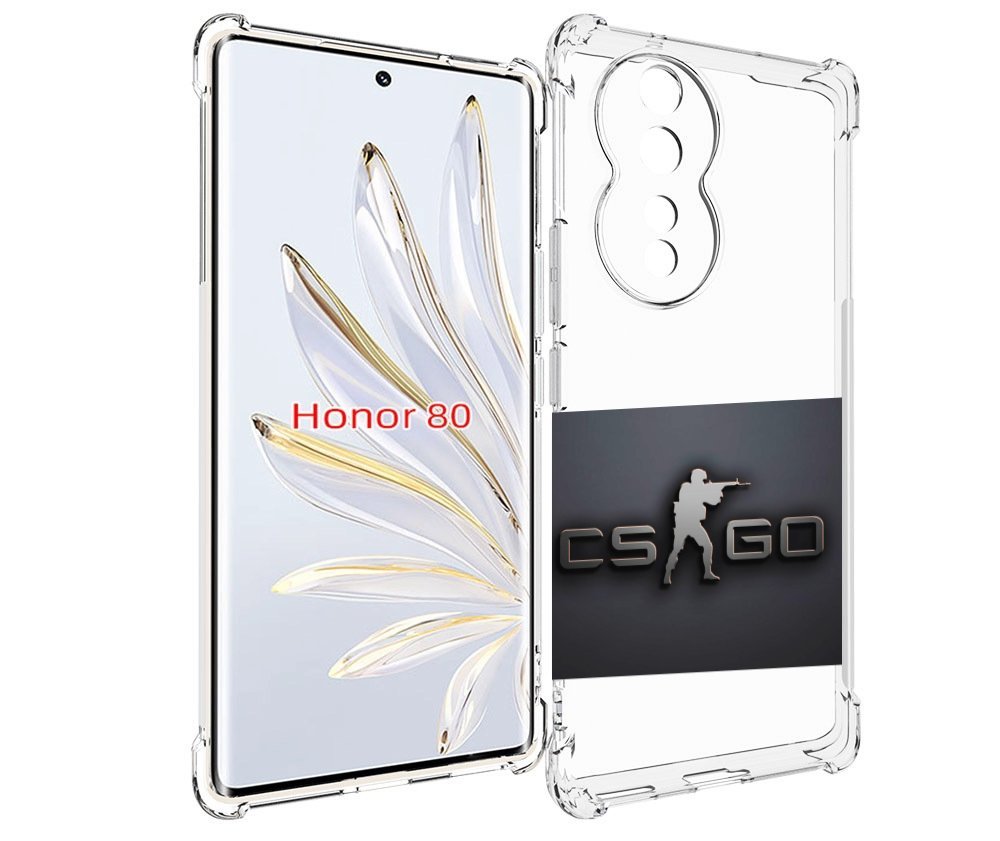 

Чехол MyPads CS go логотип мужской для Honor 80, Прозрачный, Tocco