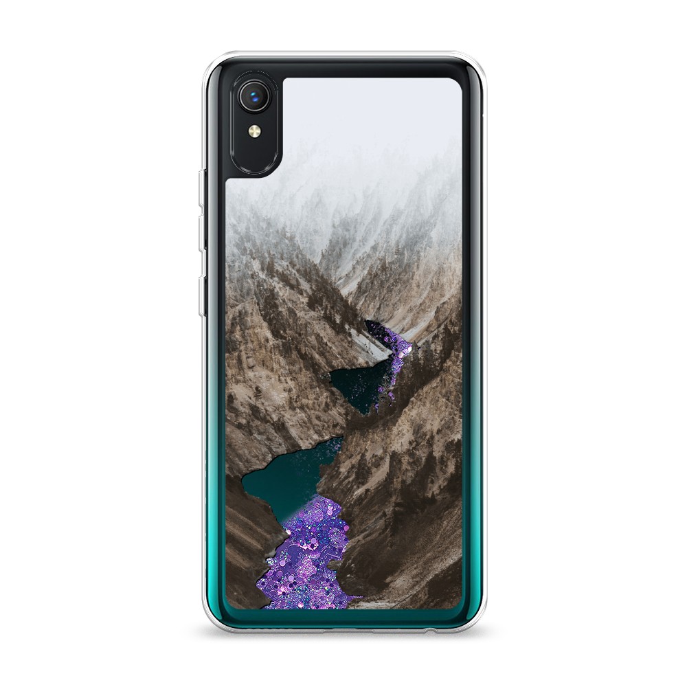 

Жидкий чехол с блестками "Горная река" на Vivo Y1s, 263292-1