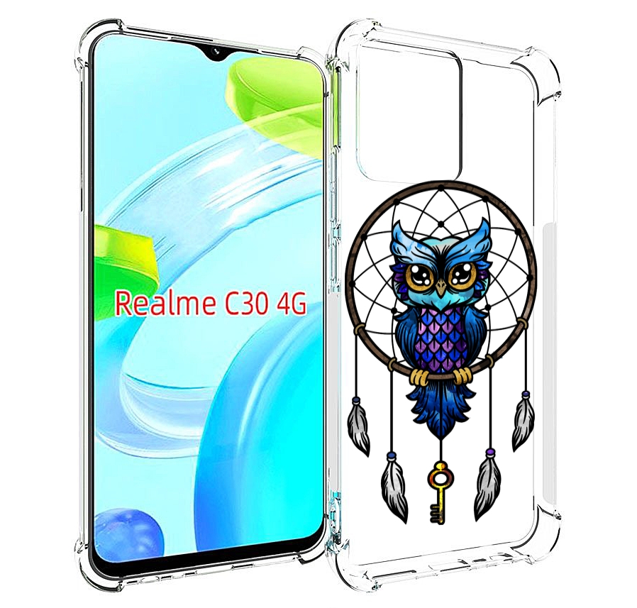 

Чехол MyPads умная-фиолетовая-сова для Realme C30 4G / Narzo 50i Prime, Прозрачный, Tocco