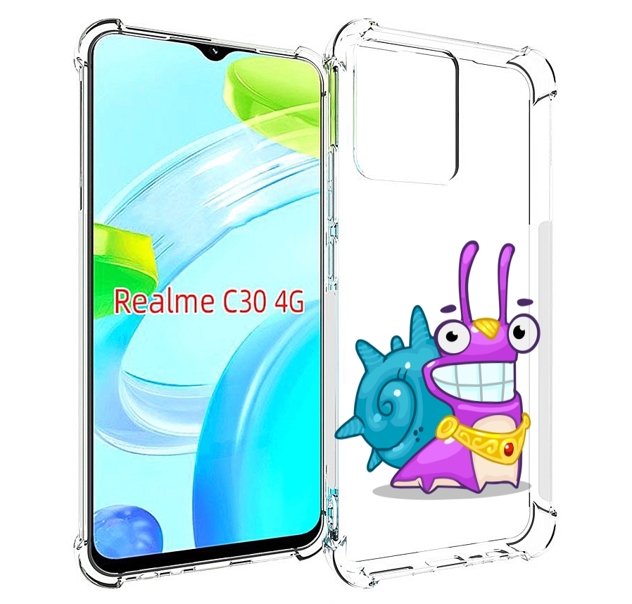 

Чехол MyPads улитка-принц для Realme C30 4G / Narzo 50i Prime, Прозрачный, Tocco