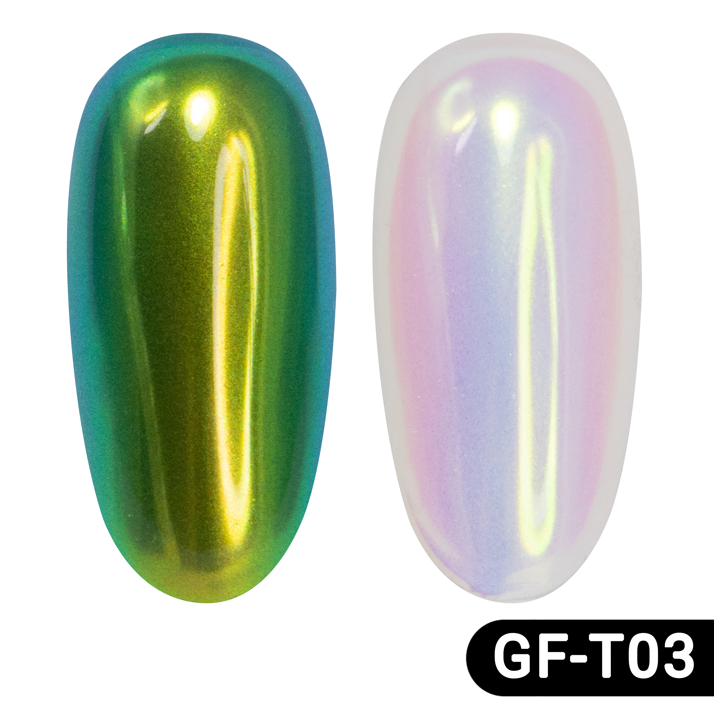 

Втирка для ногтей Global Fashion Bar-be Aurora pigment GF-T03