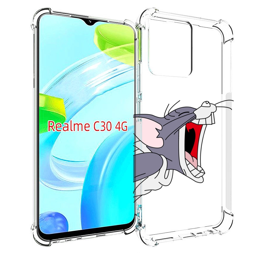 

Чехол MyPads том-голодный для Realme C30 4G / Narzo 50i Prime, Прозрачный, Tocco