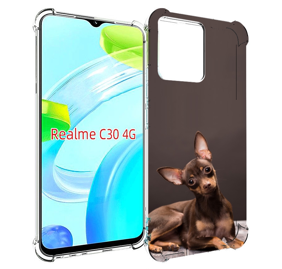 

Чехол MyPads тои терьер для Realme C30 4G / Narzo 50i Prime, Прозрачный, Tocco