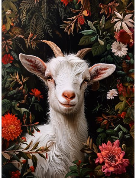 

Алмазная мозаика на подрамнике Козлёнок, 40x30 см, 50 цветов, 84766, ПРА-725