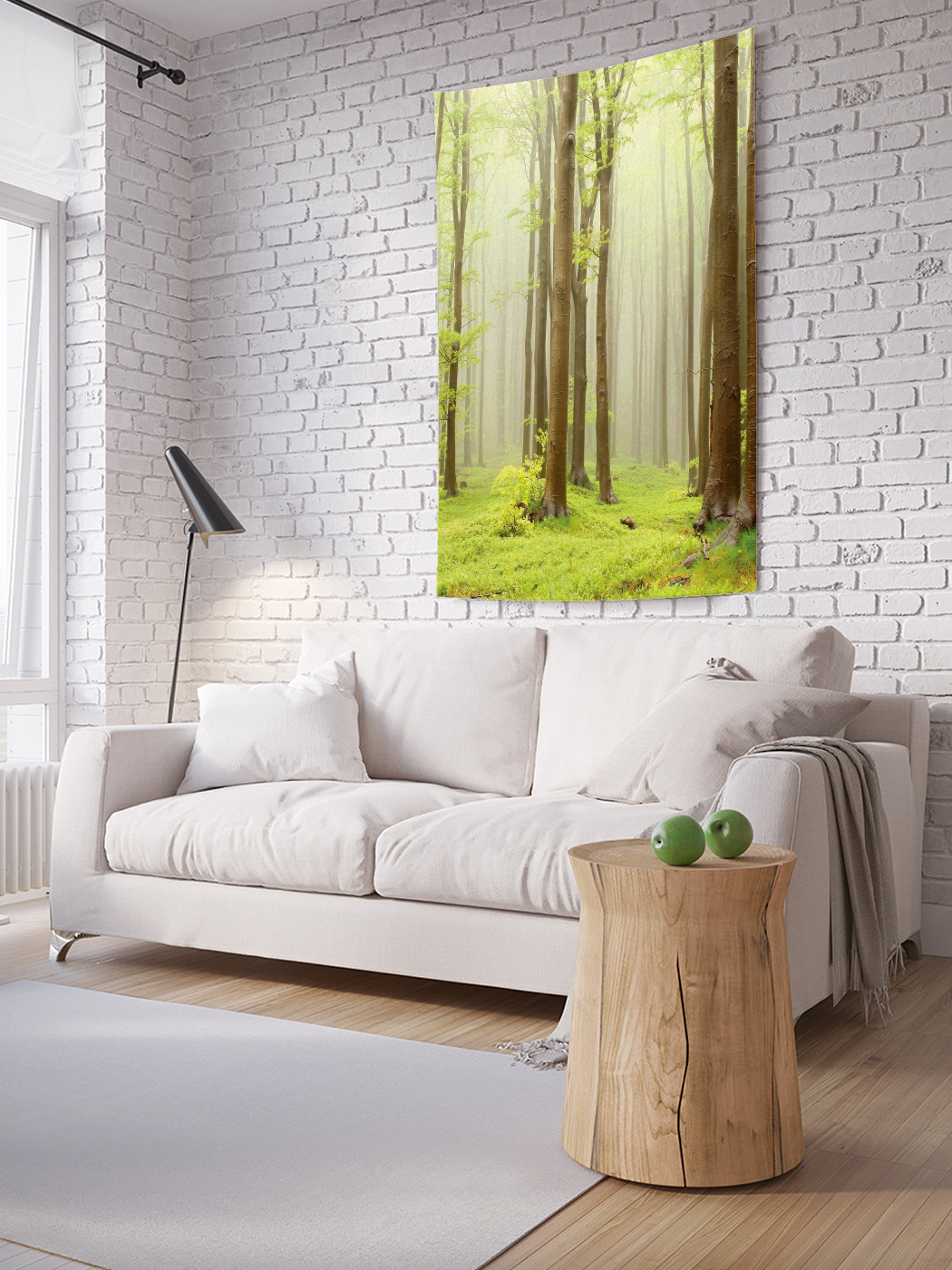

Вертикальное фотопанно на стену JoyArty Потерянный в лесном тумане 100x150 см, Потерянный в лесном тумане