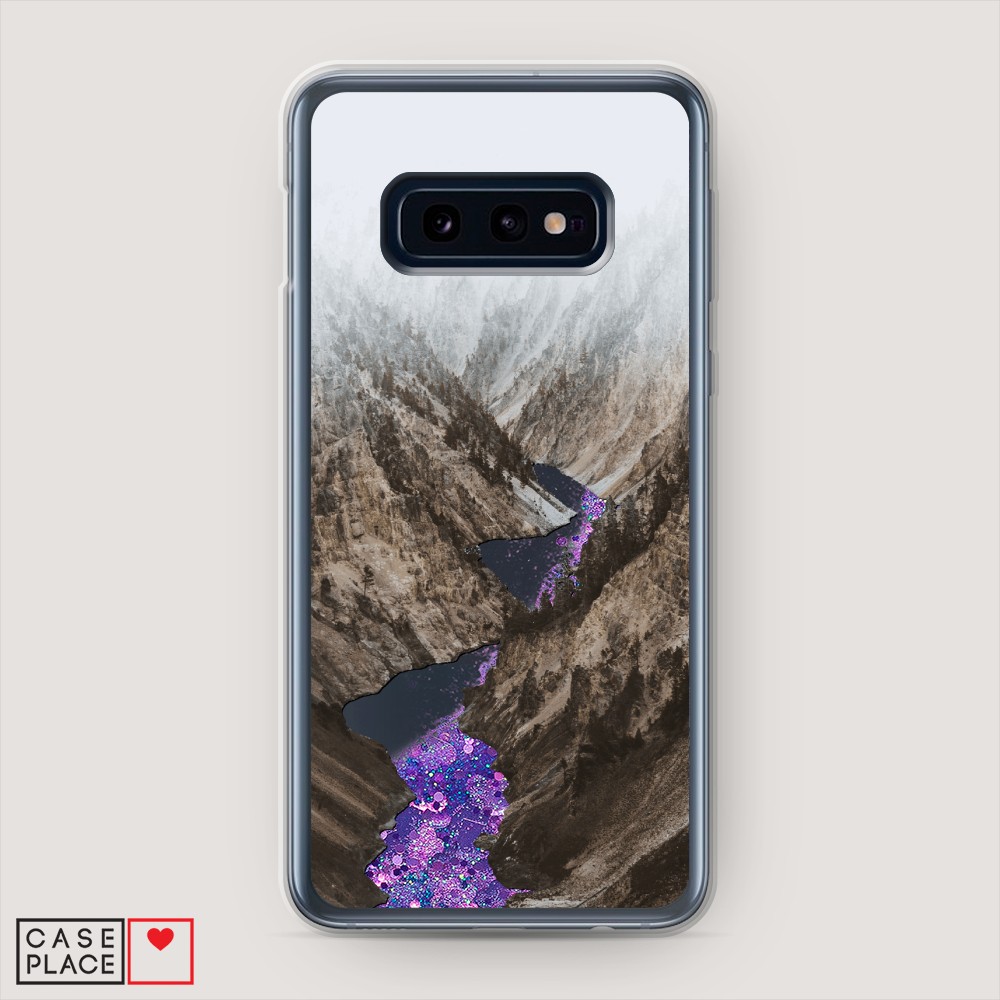 

Жидкий чехол с блестками "Горная река" на Samsung Galaxy S10E