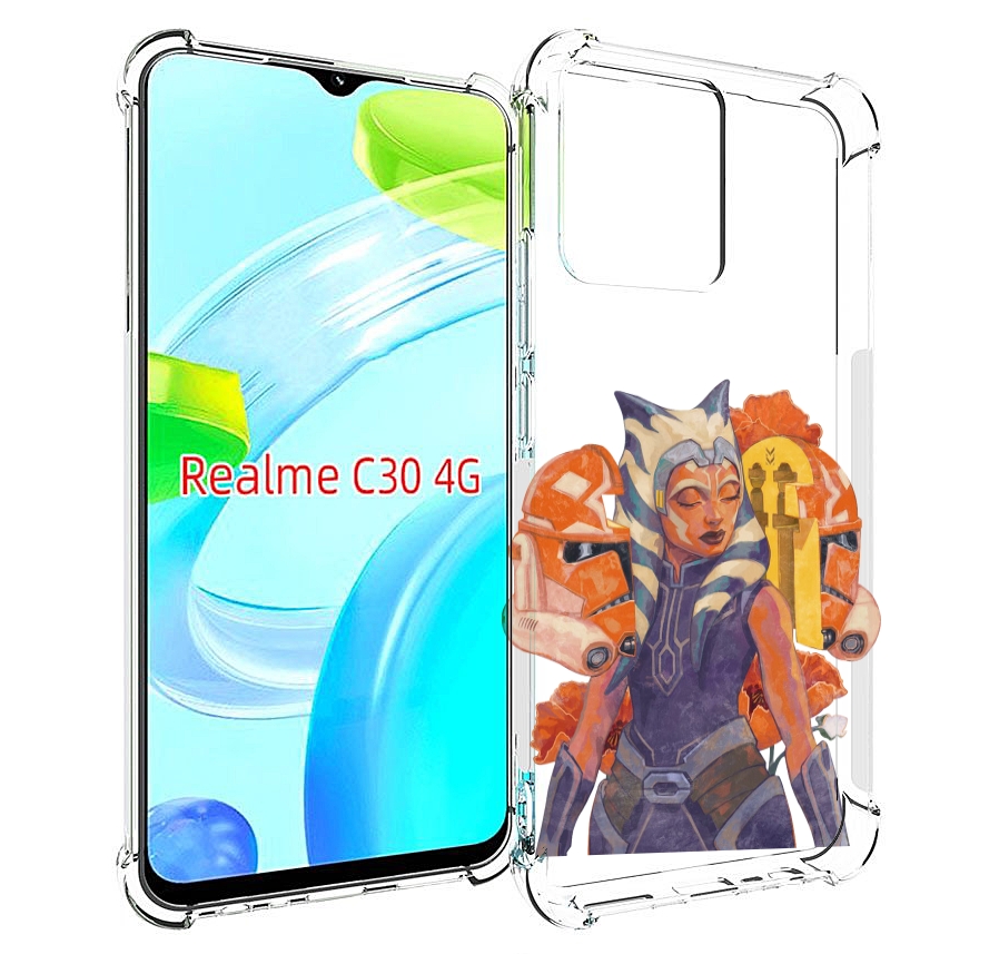 

Чехол MyPads тогрута-асока-тано для Realme C30 4G / Narzo 50i Prime, Прозрачный, Tocco