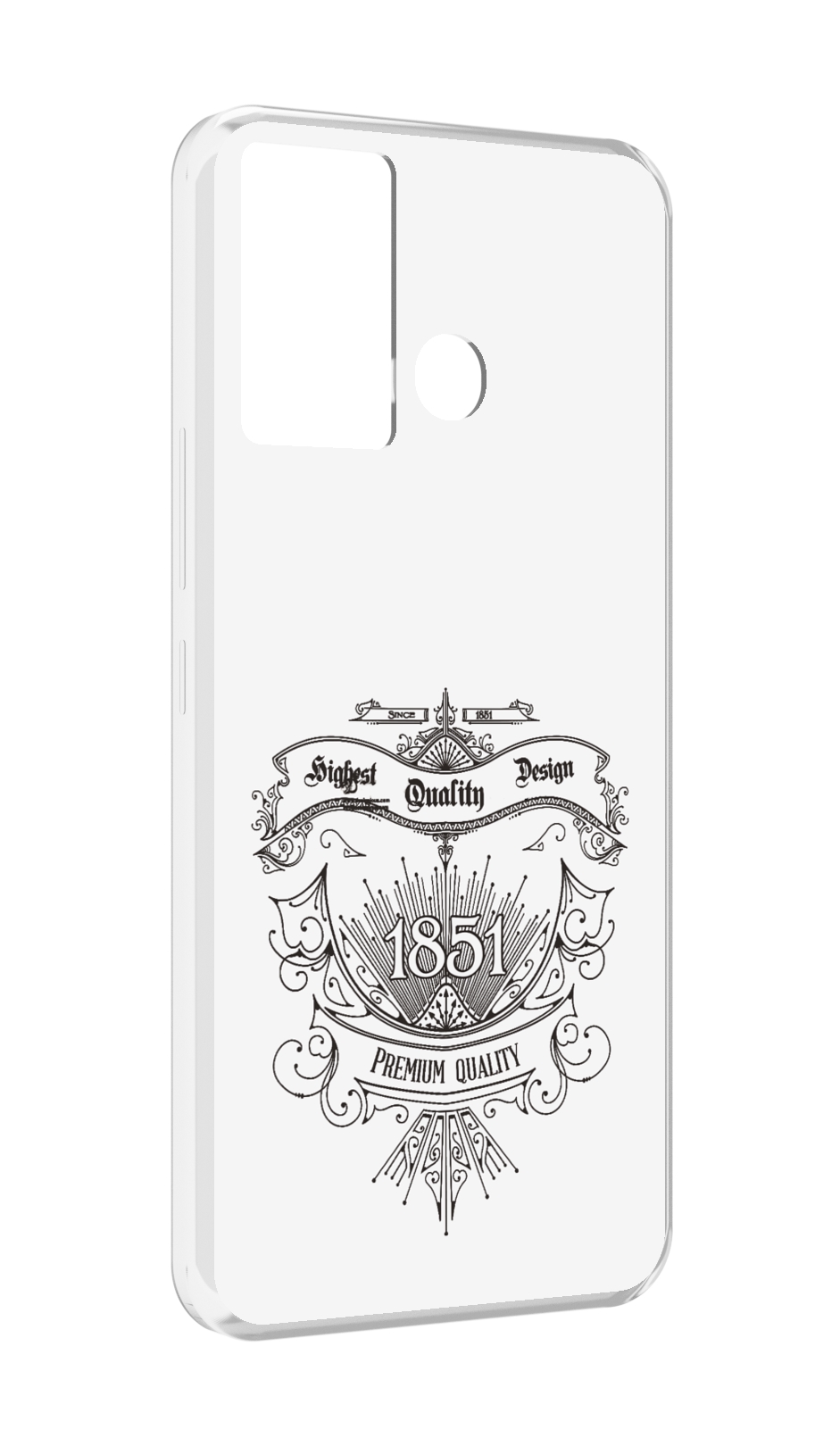 

Чехол MyPads логотип 1851 год для Infinix Hot 12 Play, Прозрачный, Tocco