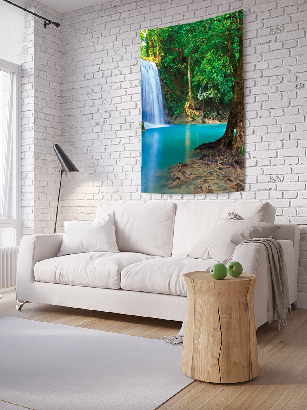 

Вертикальное фотопанно на стену JoyArty Дерево с водопадом 100x150 см, Дерево с водопадом