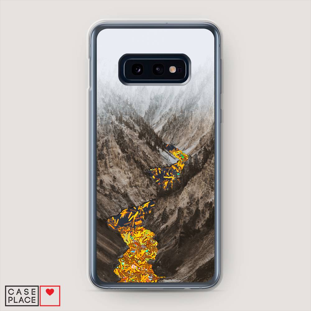 

Жидкий чехол с блестками "Горная река" на Samsung Galaxy S10E, 27290-1