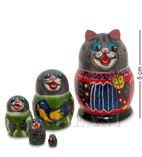 

Матрешка 5м Кот мал. (Сергиев-Посад) 113-702801